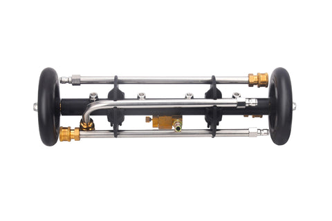 DUSICHIN ergonomic rollers improve handling during undercarriage cleaning.