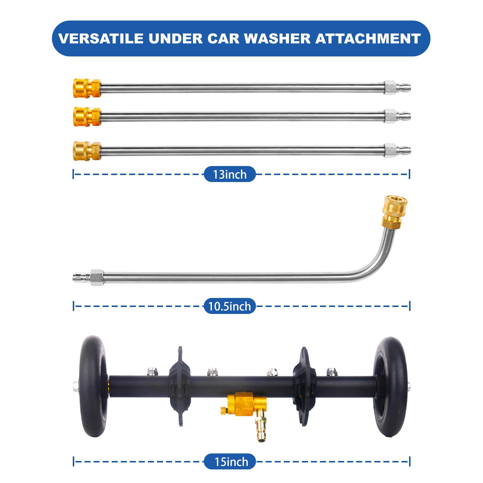 DUSICHIN four nozzles provide even spray across large areas.