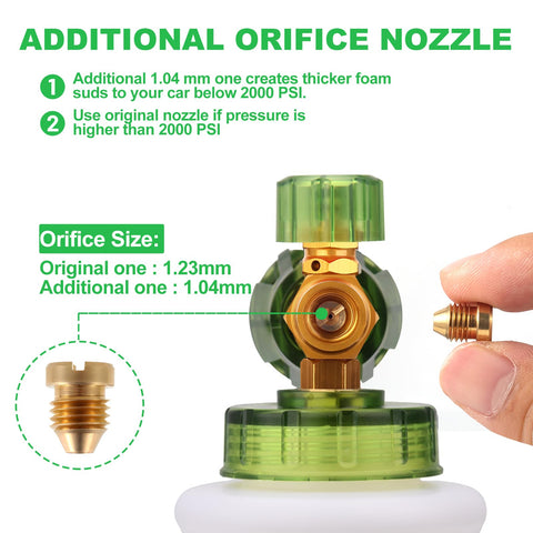 Dusichin gun stores tips with built-in holder for quick access.