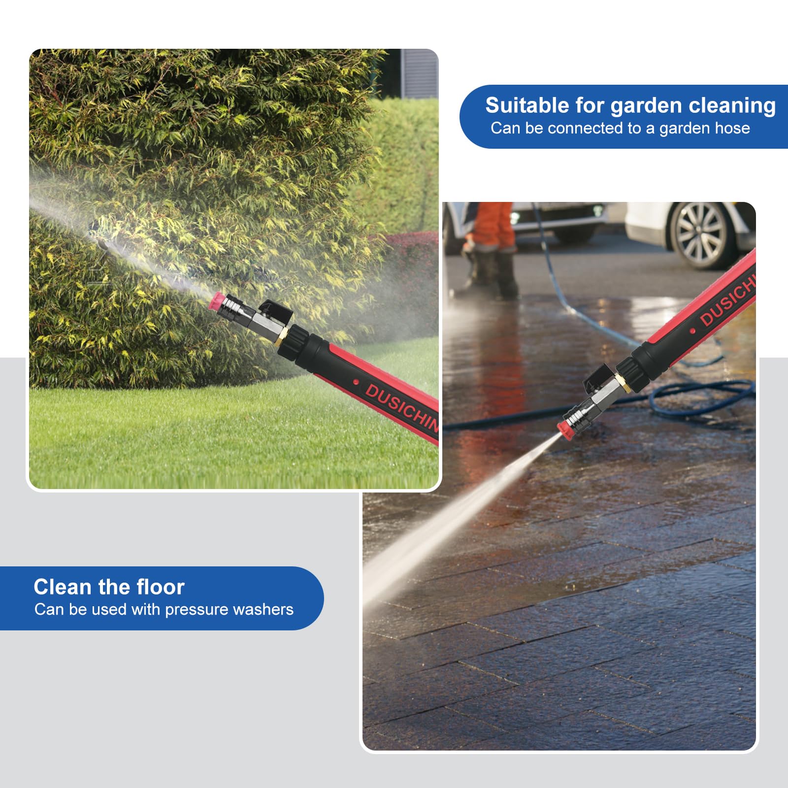 DUSICHIN M22 compatibility supports quick fittings with most hoses