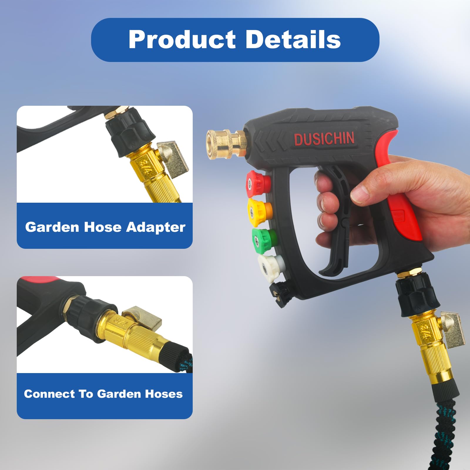 DUSICHIN M22 to 3-4 GHT connection proves versatile compatibility.