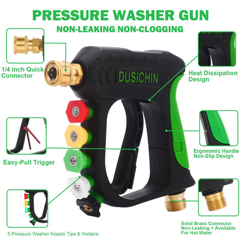 DUSICHIN 1.04 mm orifice nozzle thickens foam at low pressure.