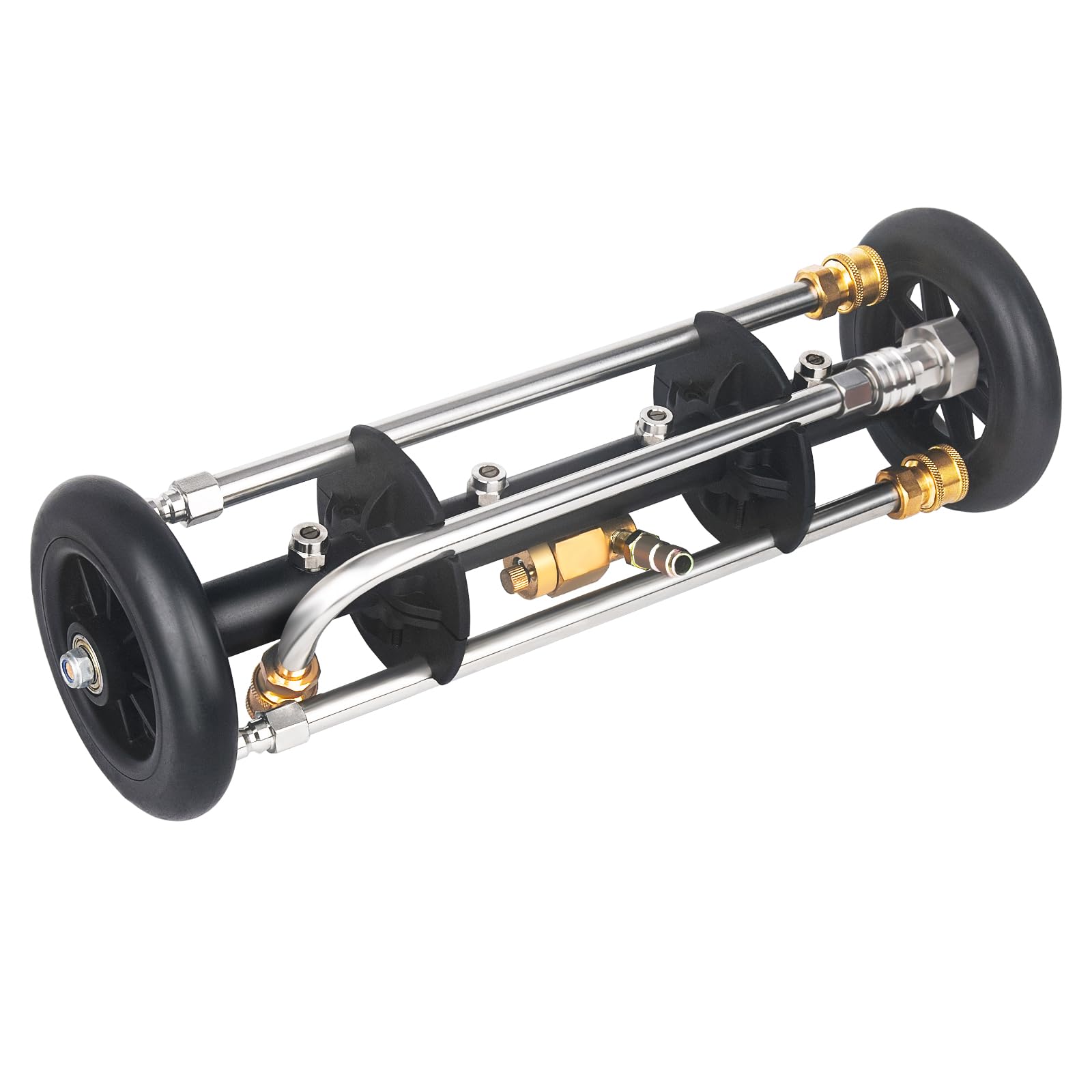 DUSICHIN undercarriage cleaner 16-inch in use for heavy-duty chassis cleaning.