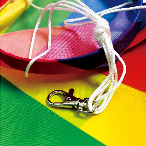 Dusnodu Spiral Rainbow Windsock gracefully sways with the wind, brightening outdoor spaces