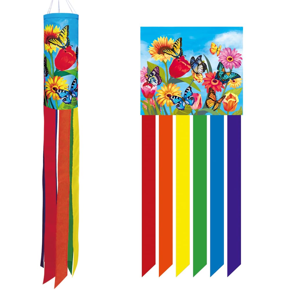 Dusnodu windsock weather-resistant polyester withstands sun and wind outdoors.