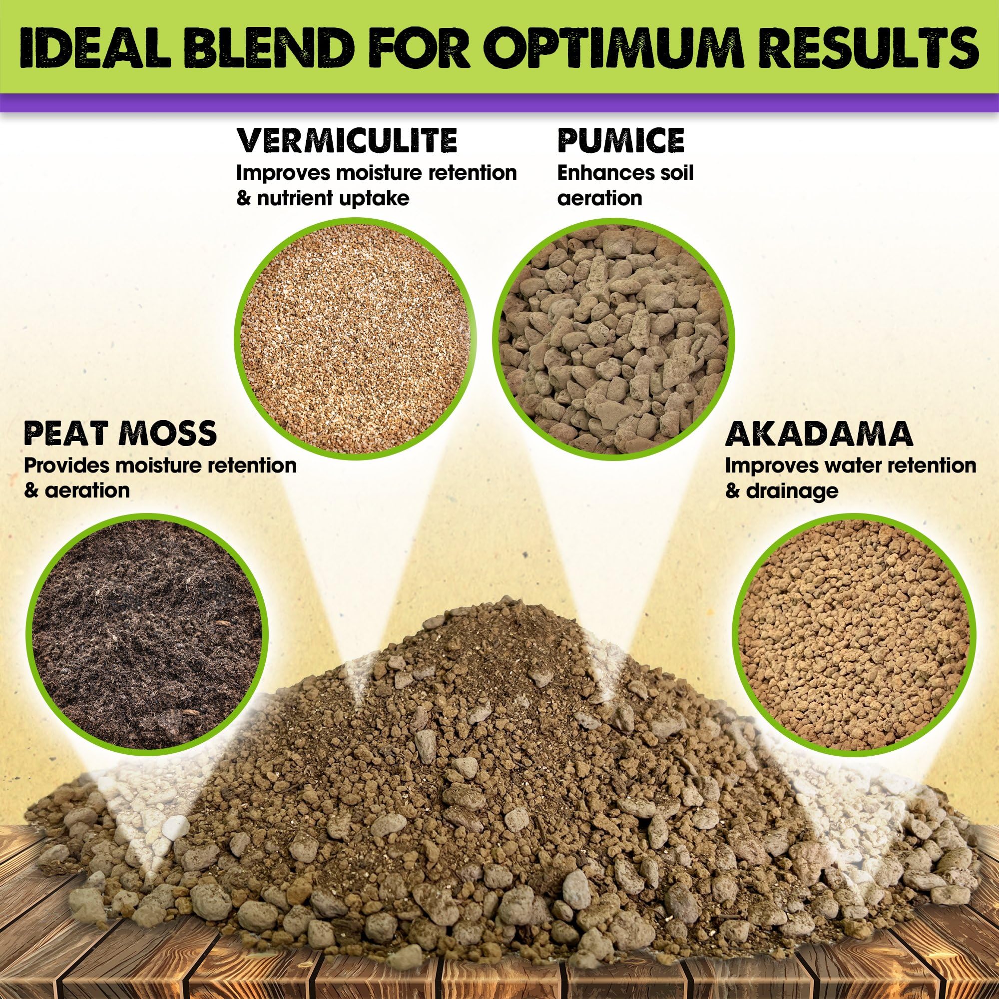 Duspro bag-open shows ready-to-use bonsai soil mix for quick potting.