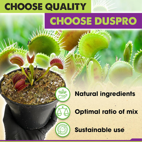 Duspro perlite in soil mix improves aeration and drainage