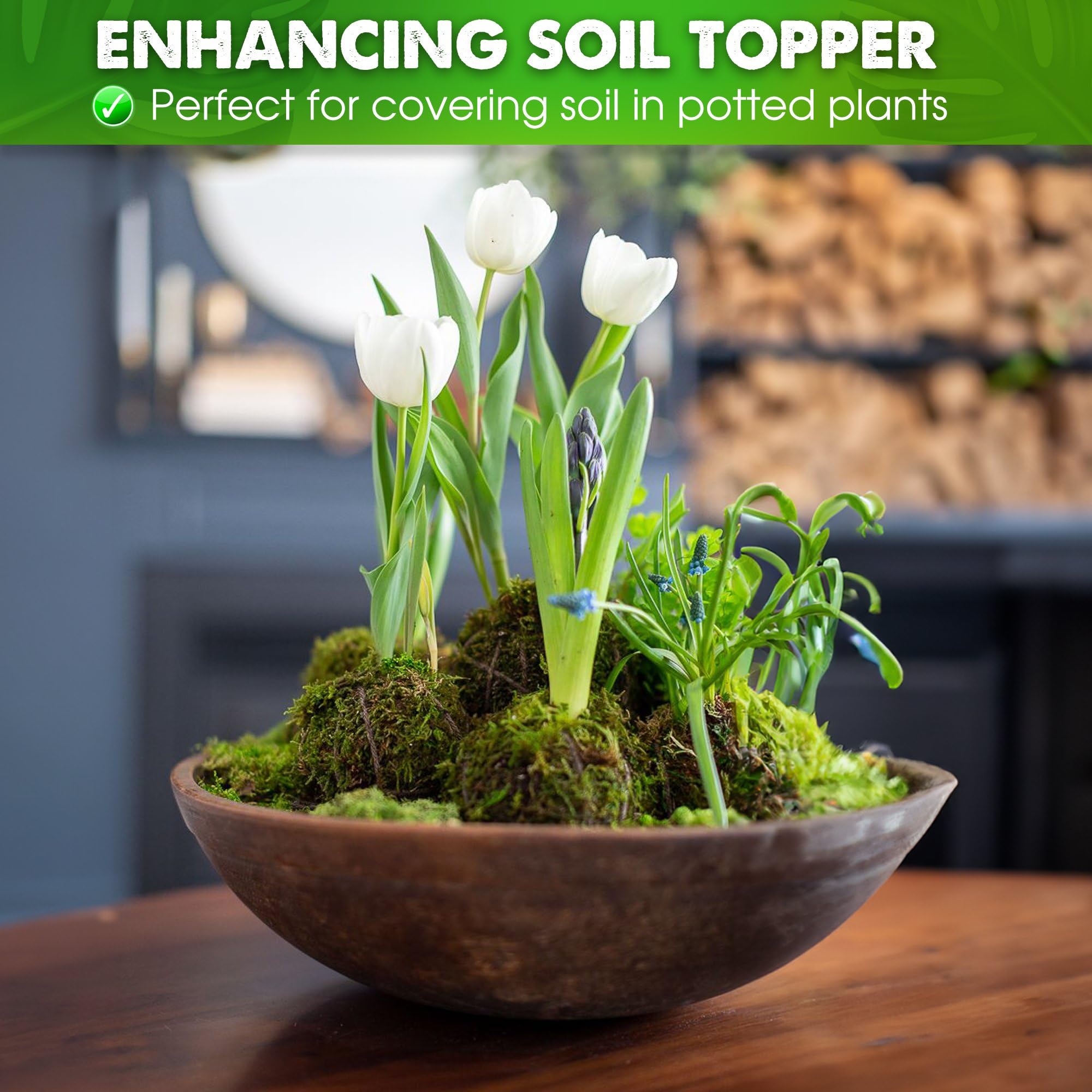 Duspro DIY moss crafts for wreaths, crafts, and seasonal decor.