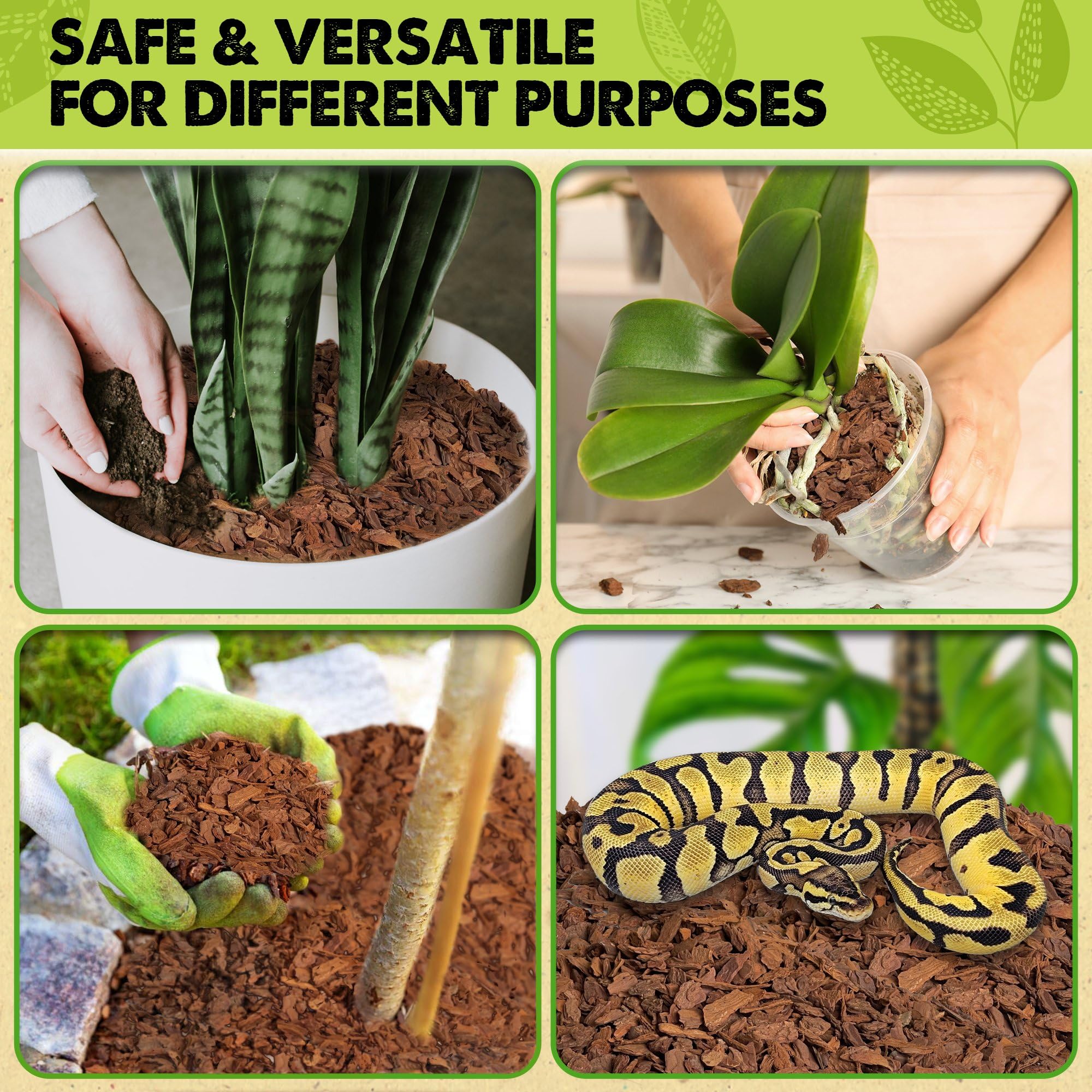 Duspro eco-friendly wood chips pack emphasizes sustainable sourcing and waste reduction.