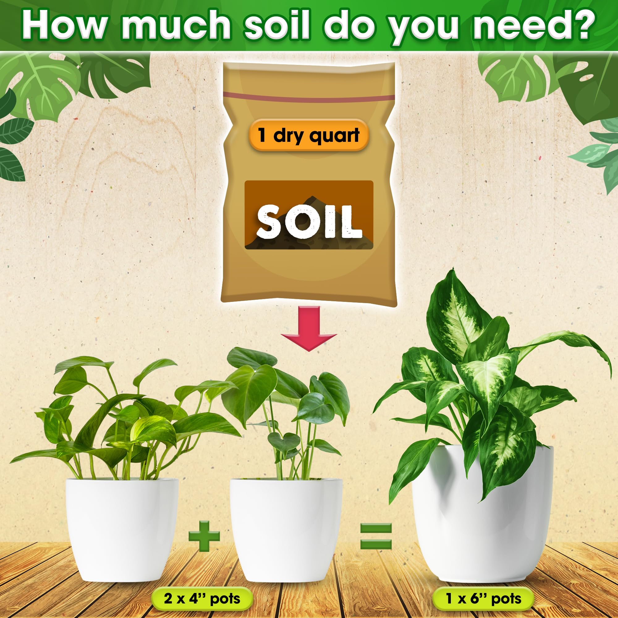 Duspro Recycle mix ready-to-use for Pothos, Monstera, and other houseplants