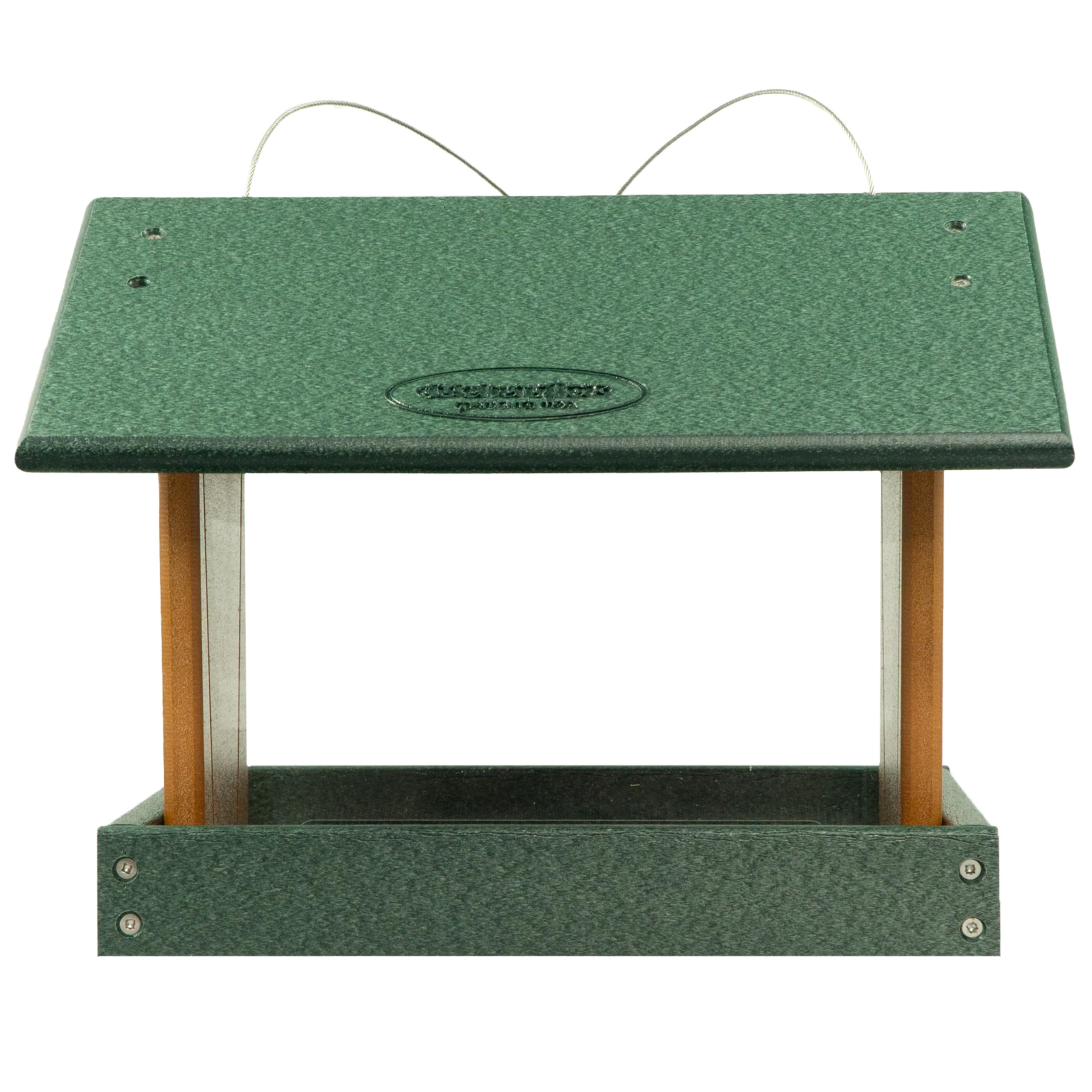 DutchCrafters Poly Hanging Hopper Feeder sturdy hanging wire for outdoor setups
