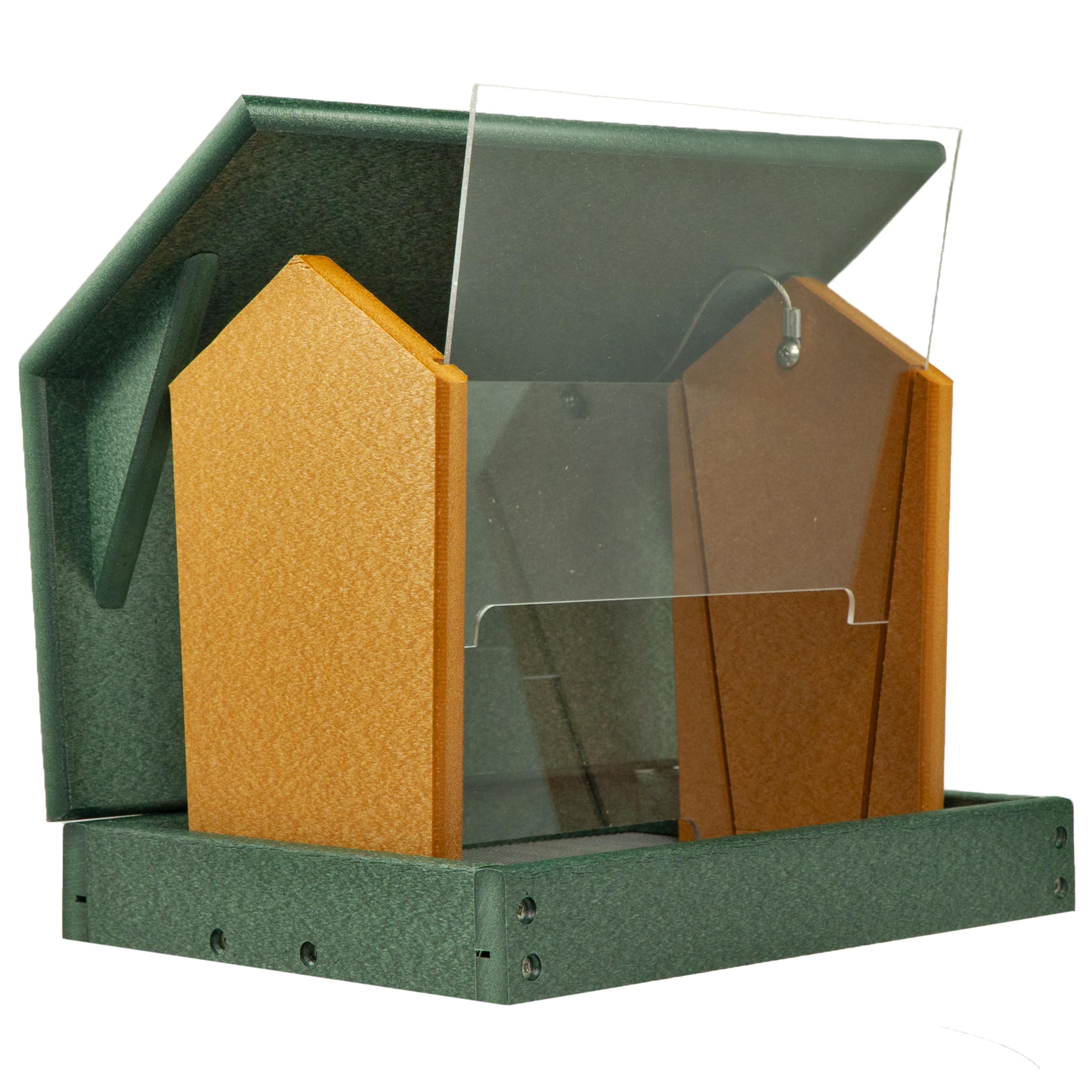 DutchCrafters Poly Hanging Hopper Feeder large capacity 12x10 inches