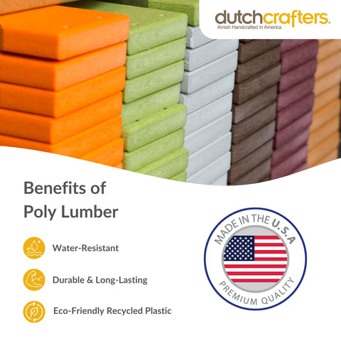 DutchCrafters Poly Hanging Hopper Feeder stainless hardware resists rust