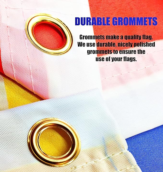 Dutern Super Earth Flag fade-resistant dyes withstand sun and weather