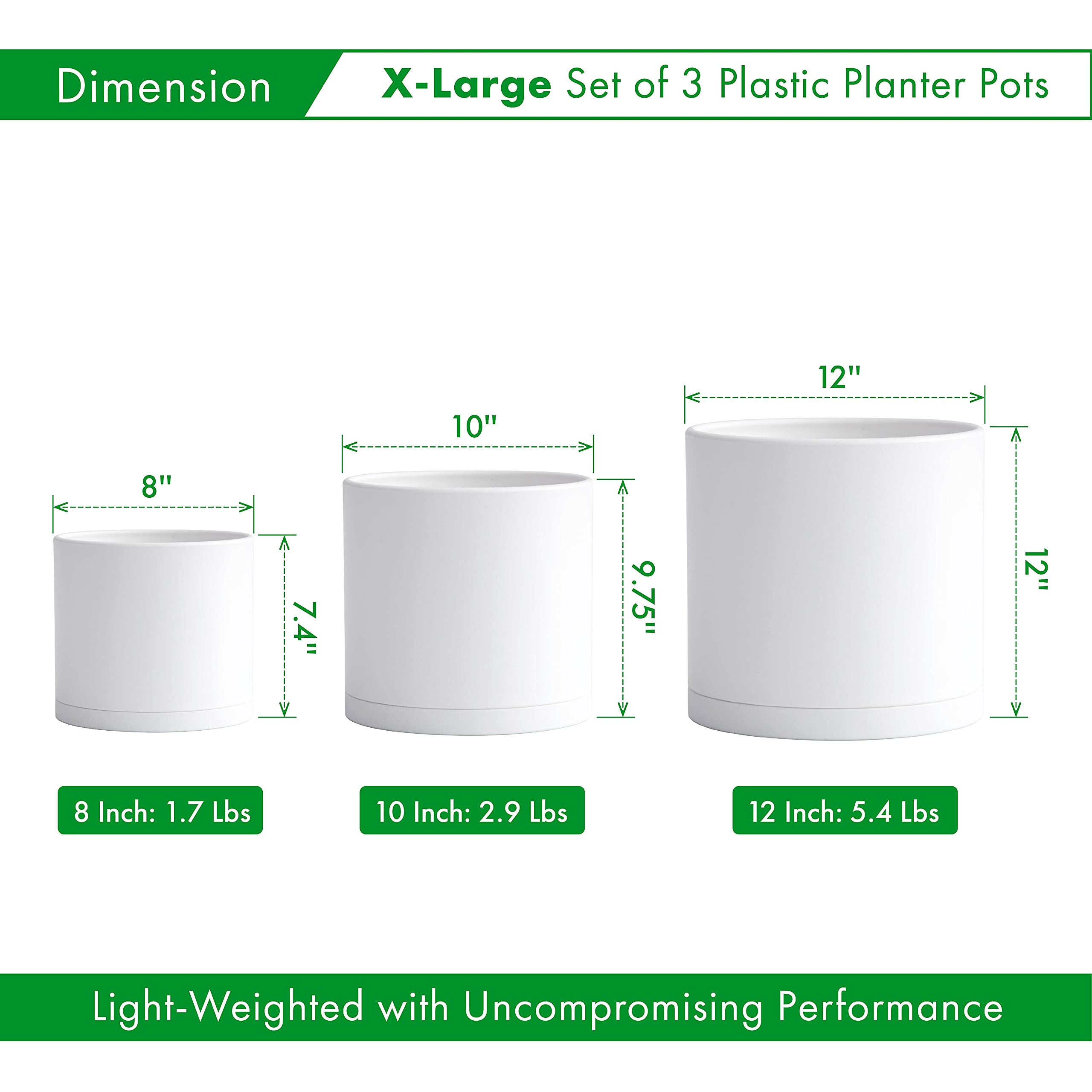 D'vine Dev 10-inch planter pot with drainage features ideal for medium houseplants.