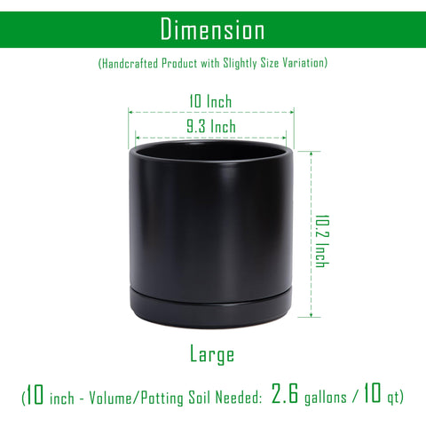 D'vine Dev 10-inch planter with drainage hole, side view highlighting drainage for healthier roots.