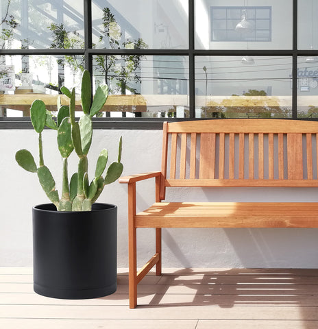 D'vine Dev 14-inch planter with emphasized dimensions for space planning
