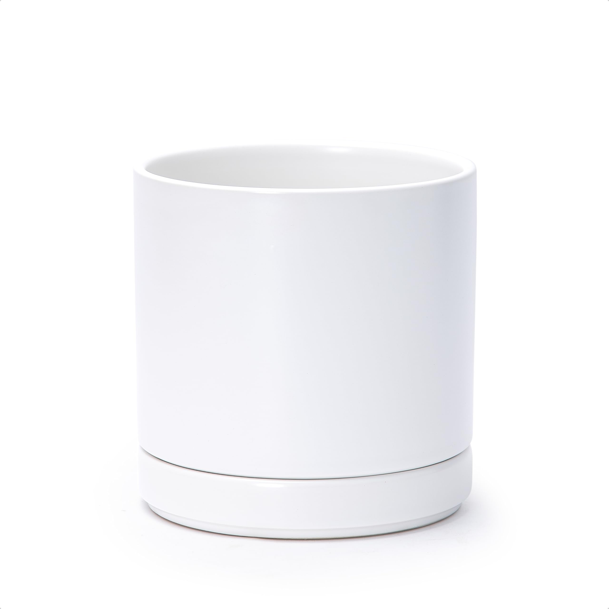 D'vine Dev 6.5 inch ceramic planter with drainage hole for indoor use