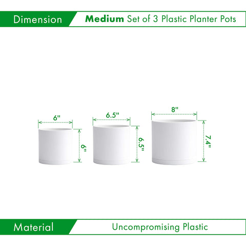 D'vine Dev 6-5-inch planter with drainage hole for easy plant care.