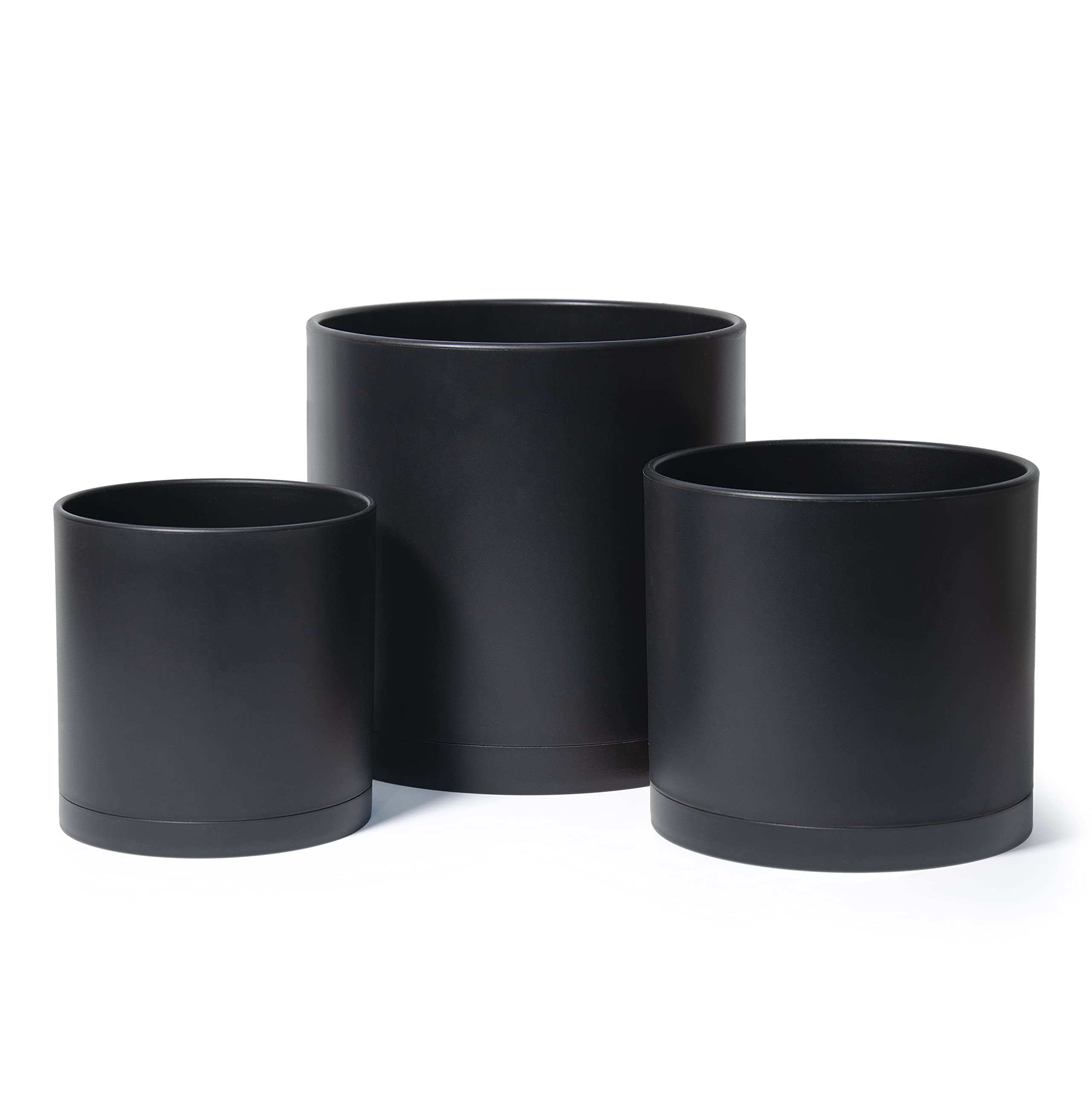 D'vine Dev 8-inch planter front view with drainage holes for easy watering.