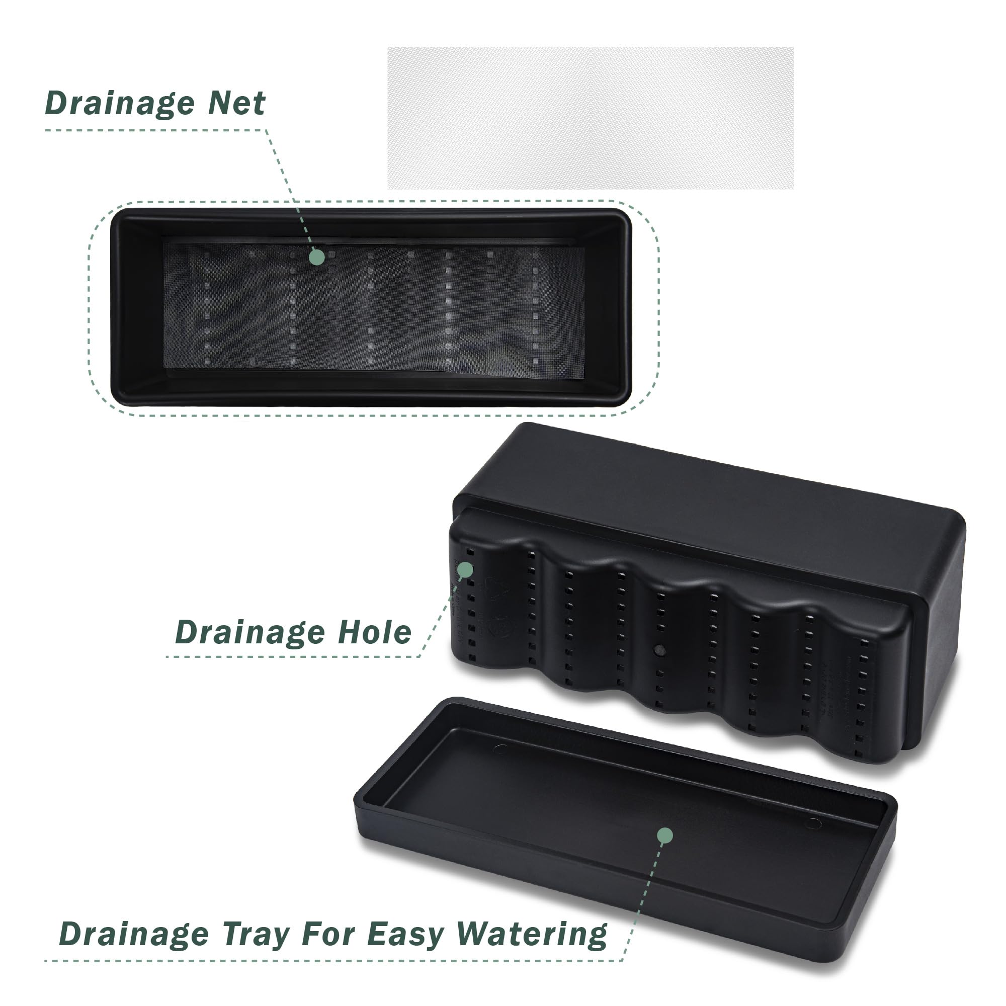 D'vine Dev BPA-free plastic planter designed for safe vegetable and herb growth.
