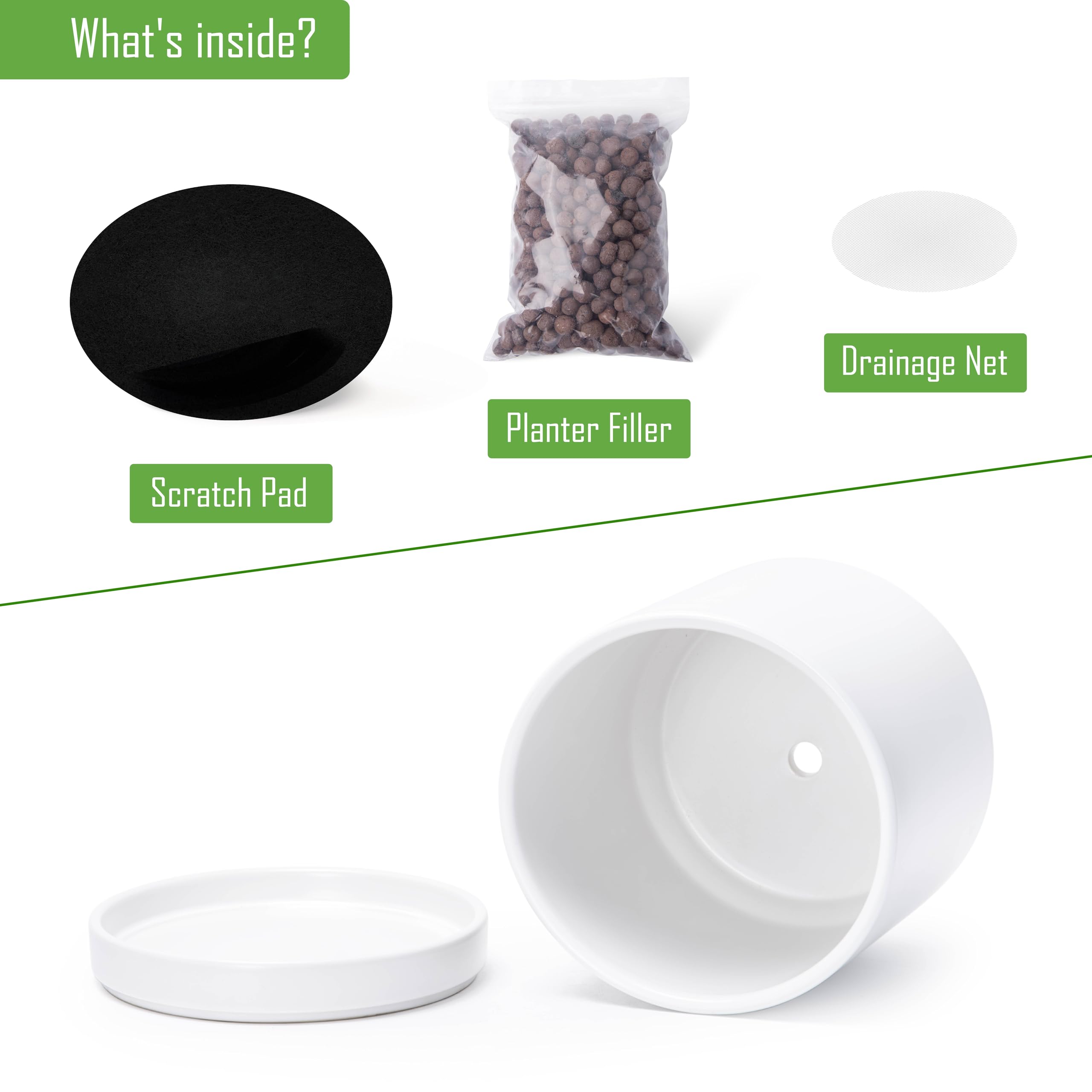 D'vine Dev ceramic saucer tray to catch spills