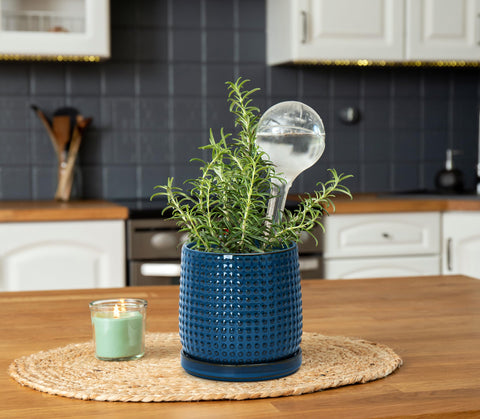 Minimalist beaded design adds contemporary charm to any room.