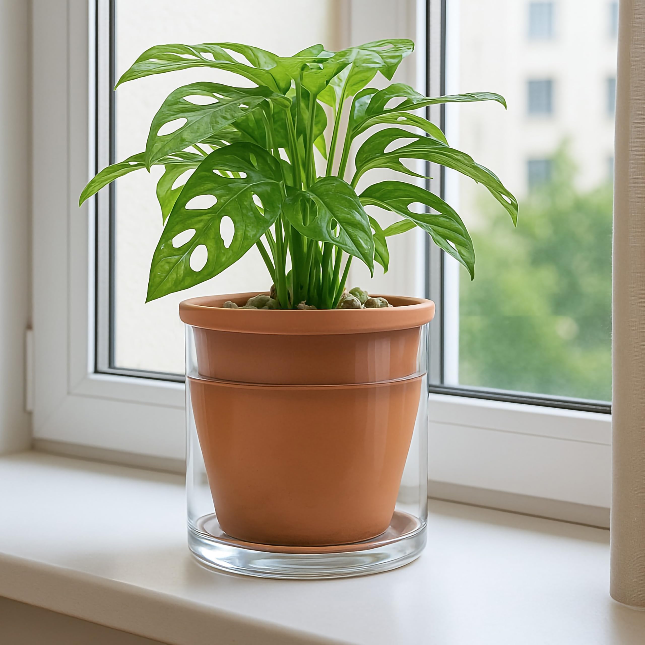No drainage holes prevent leaks with the D'vine Dev pot