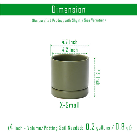 D'vine Dev olive planter with saucer included prevents spills on desks.