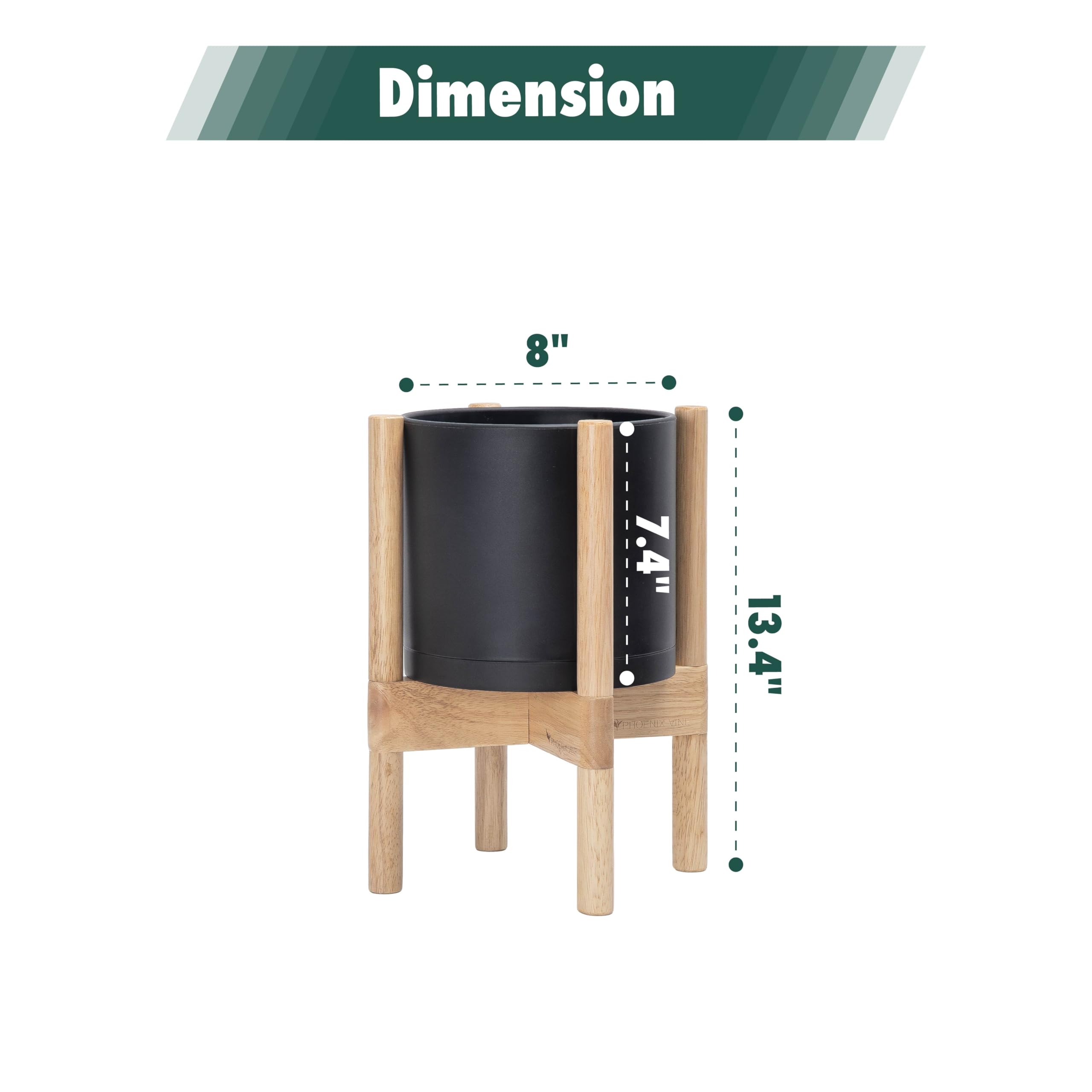 D'vine Dev complete planter set combines durable plastic with sculptural wood.