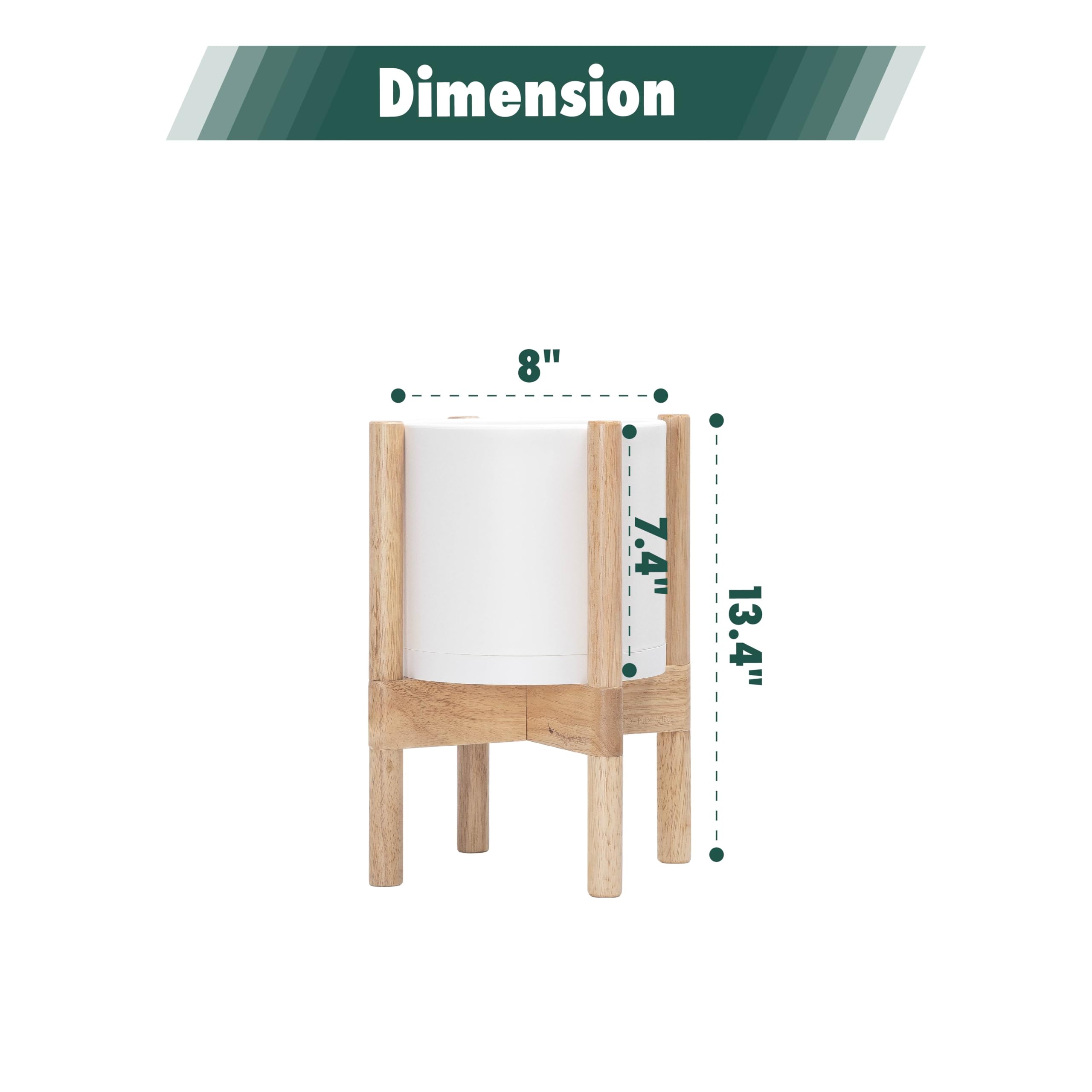 Dvine Dev planter with stand set elevates home plant presentation.