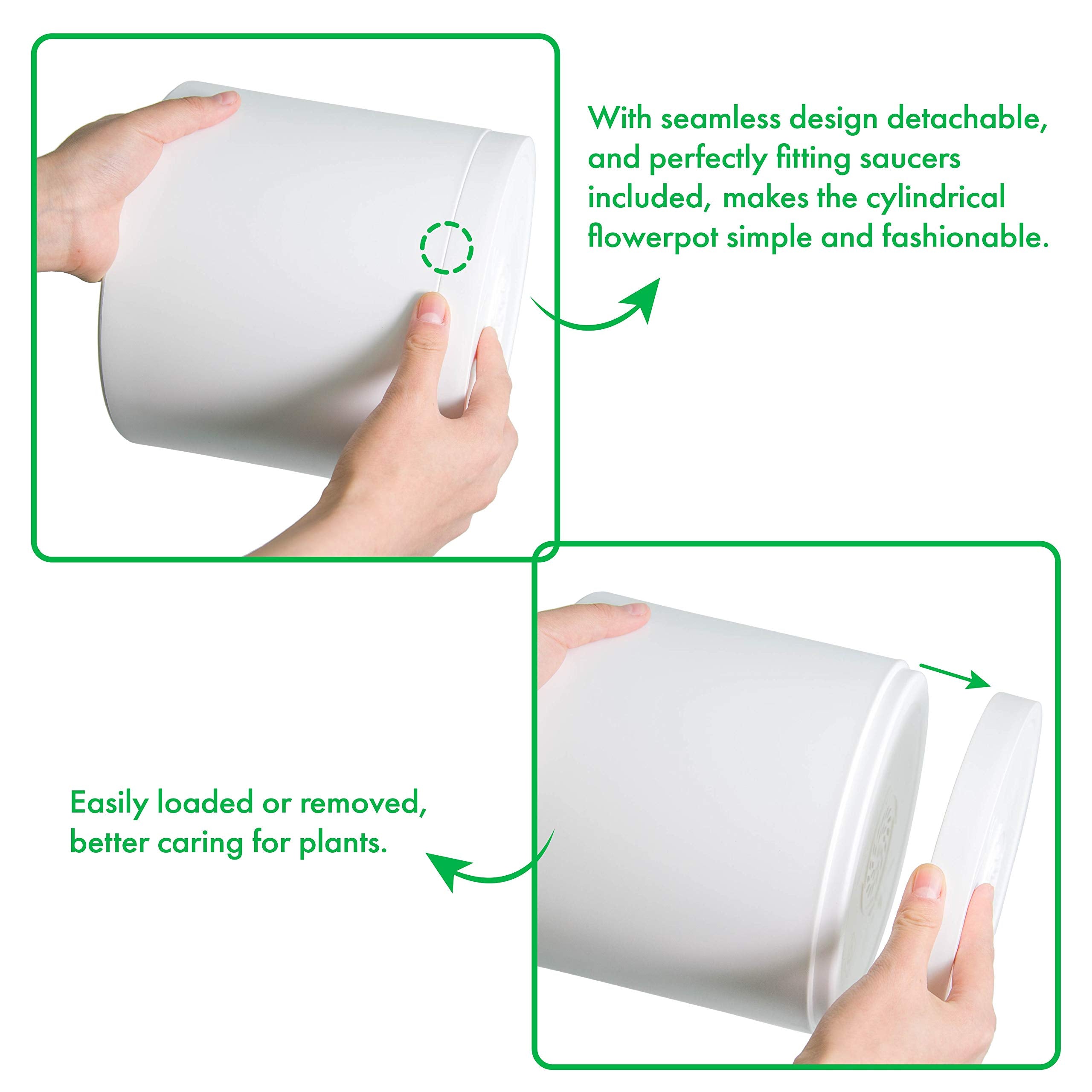 D'vine Dev premium lightweight plastic pots offer durable, long-lasting use.