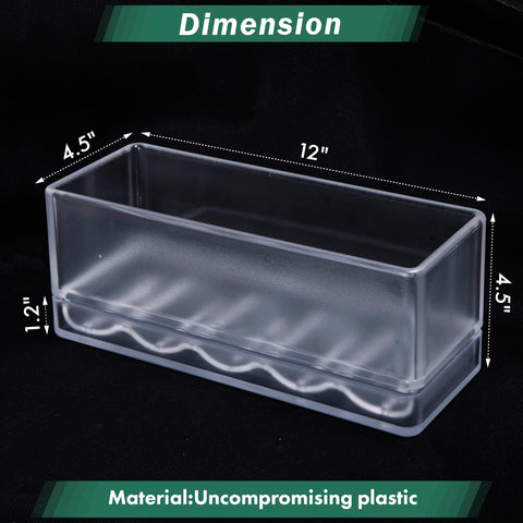D'vine Dev rectangle herb pot shows drainage holes for healthy soil.