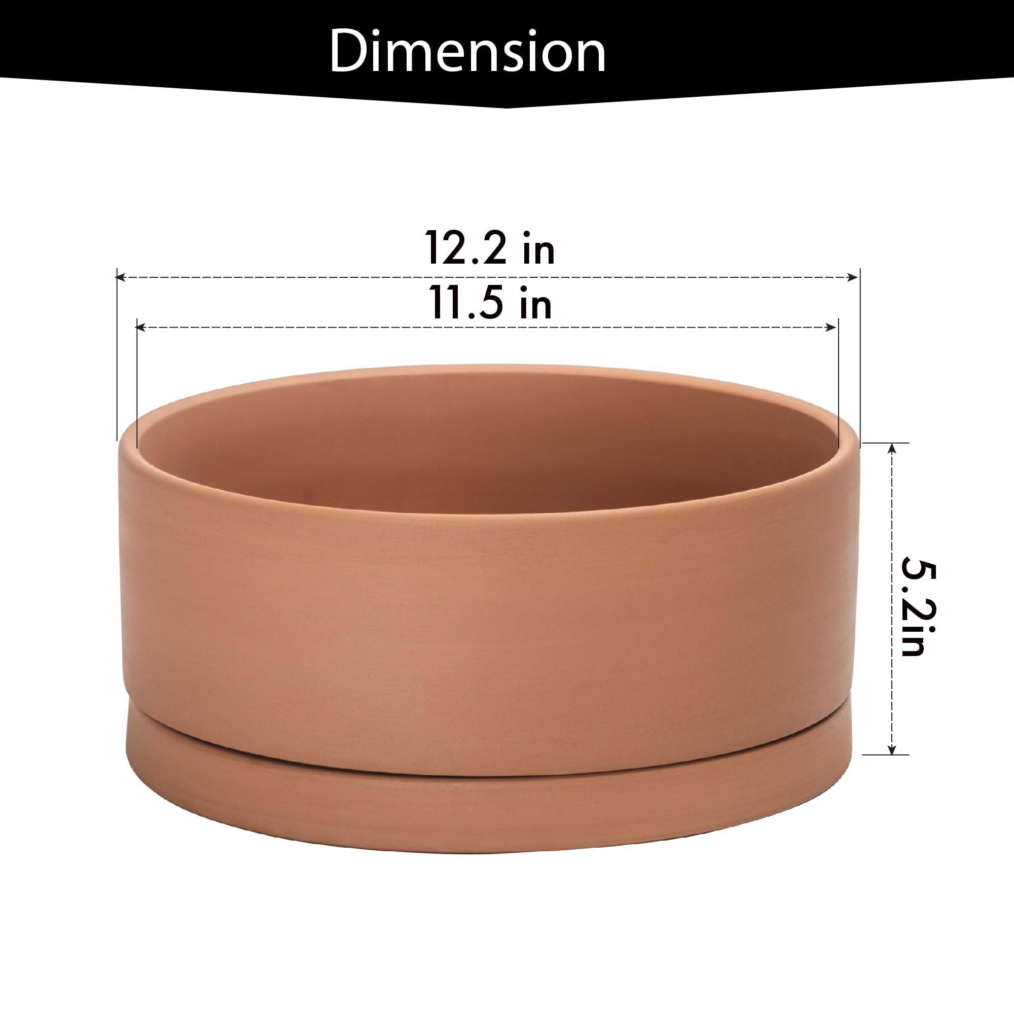 D'vine Dev round cylinder planter viewed from top for a modern display