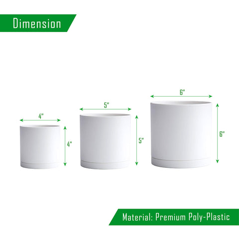 Seamless saucer attachment demonstrates tidy, spill-free plant setup.