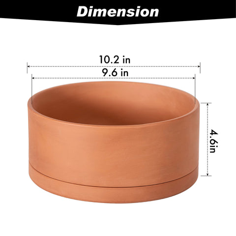 D'vine Dev terracotta pot with matte finish fits any space