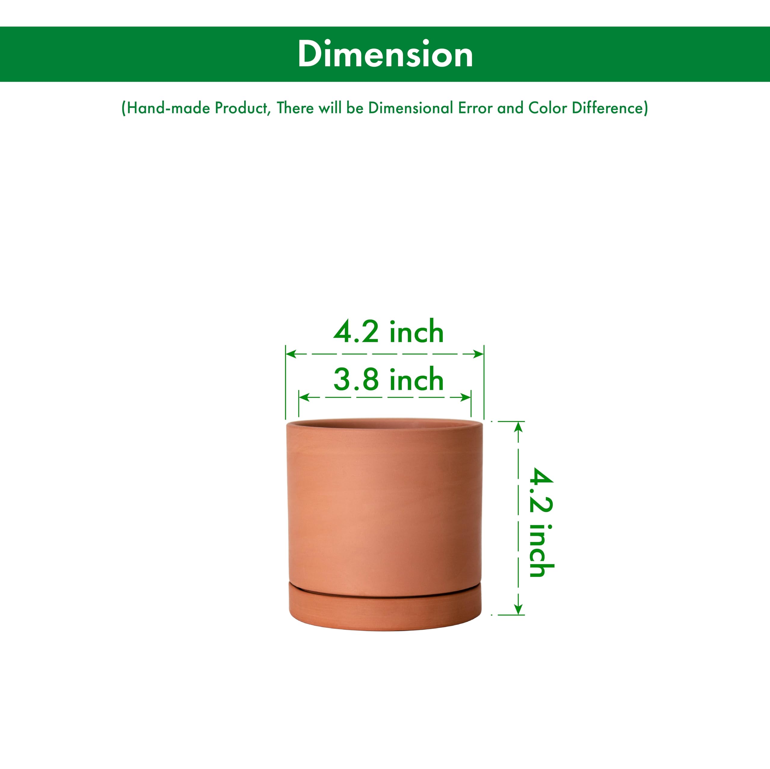 D'vine Dev X-Small terracotta pot with handcrafted texture and matte finish.