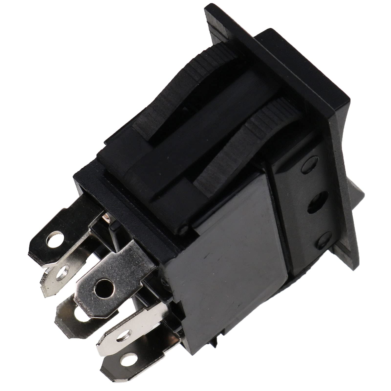 DVPARTS deck lift rocker switch 078-3000-00 close-up of contacts for inspection
