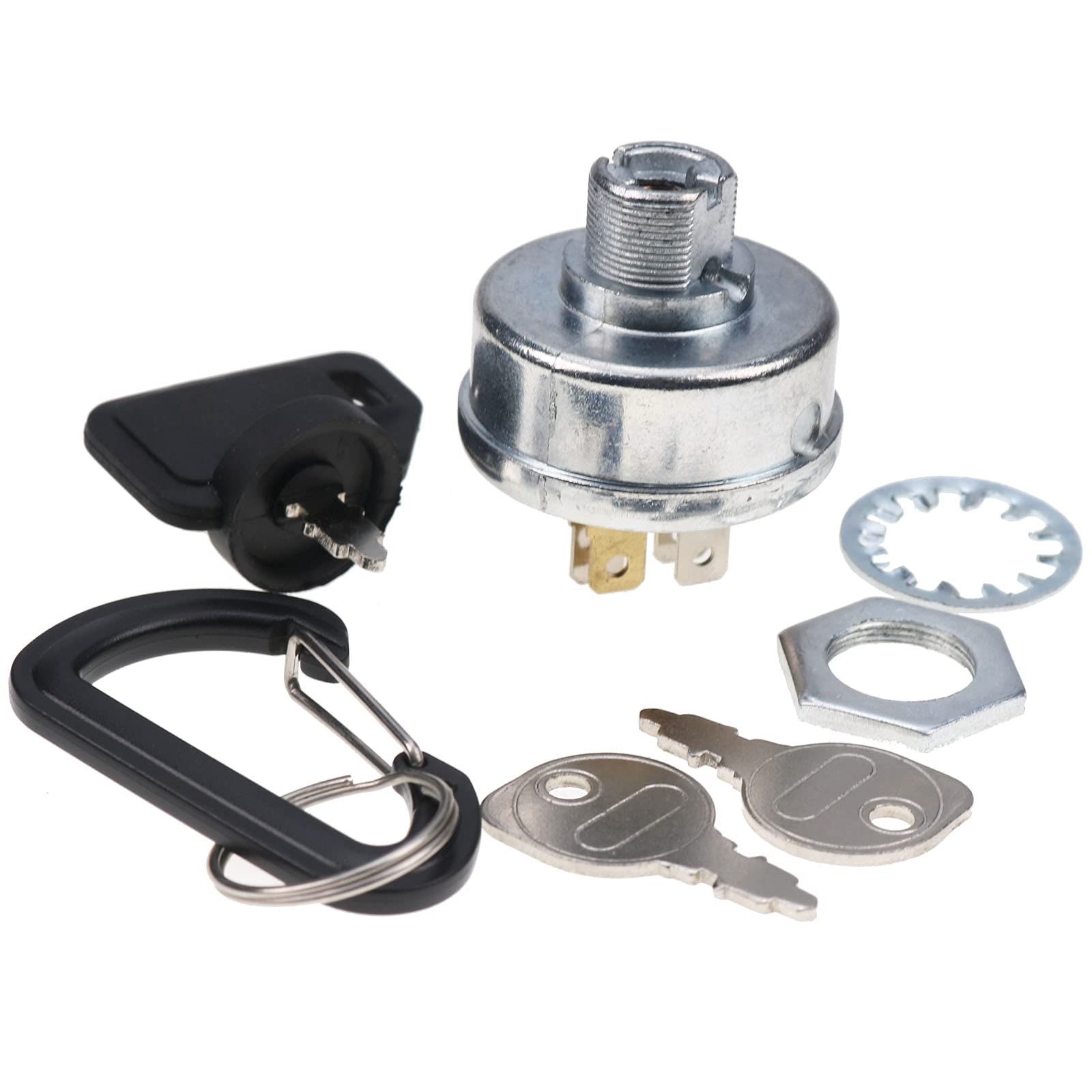 DVPARTS ignition switch rear angle highlights sturdy housing for reliable starts.