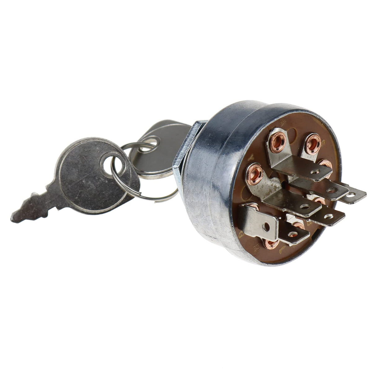 DVPARTS ignition switch 725-1717 viewed from top for reliable mower starting.