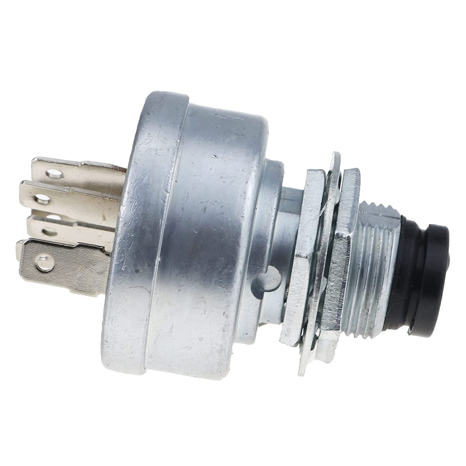 Packaging image for DVPARTS starter ignition switch with part numbers.