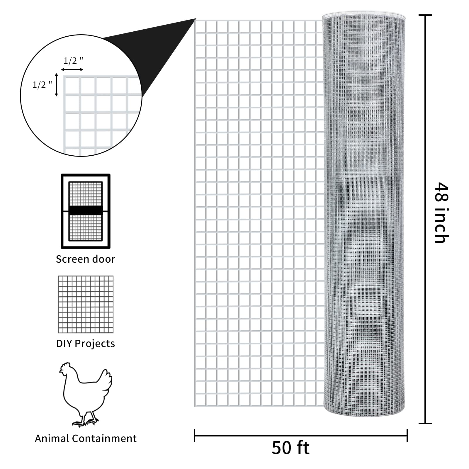 DWALE 19-gauge steel wire close-up, ideal for sturdy enclosures.
