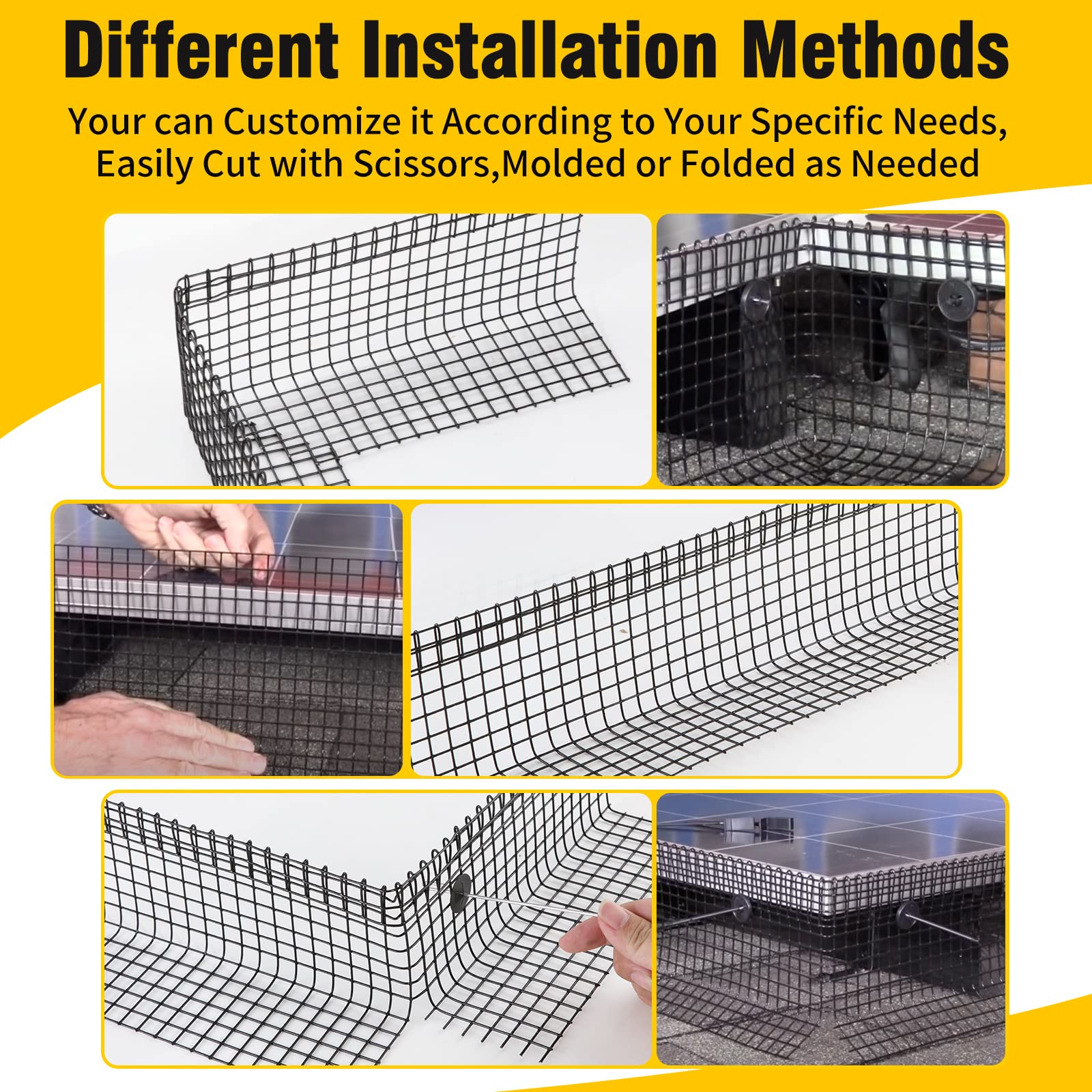 DWALE black PVC-coated net detail showing weather-resistant coating.