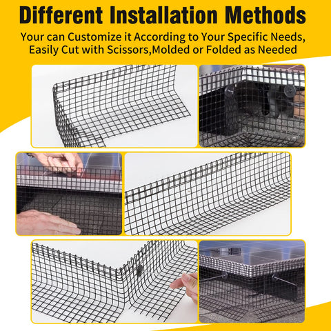 DWALE black PVC-coated net detail showing weather-resistant coating.