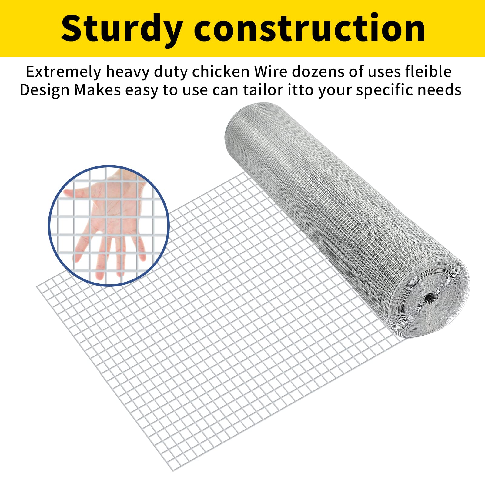 DWALE easy-cut feature, scissors-friendly for custom sizing.