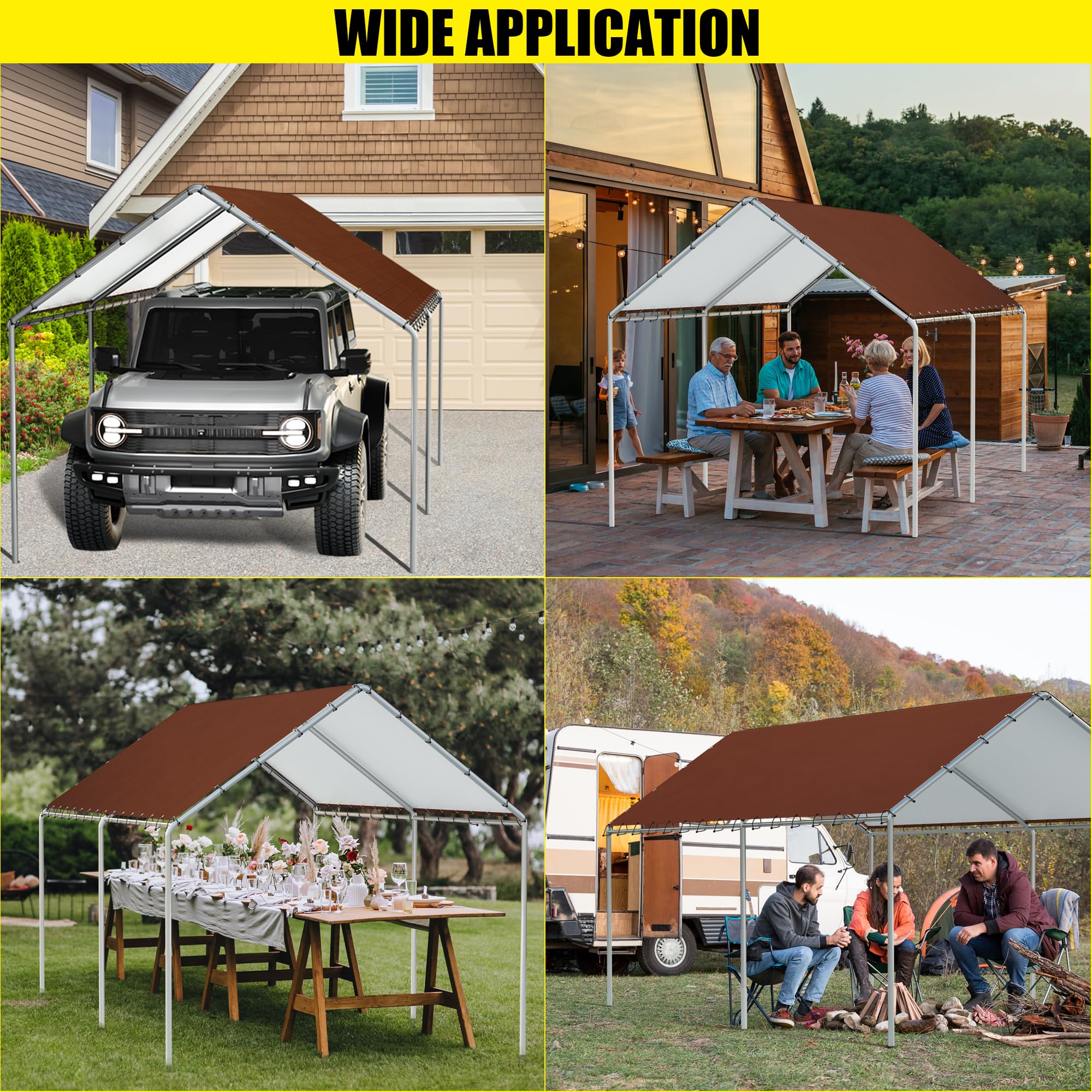 DWALE ideal for carports, patios and outdoor events.