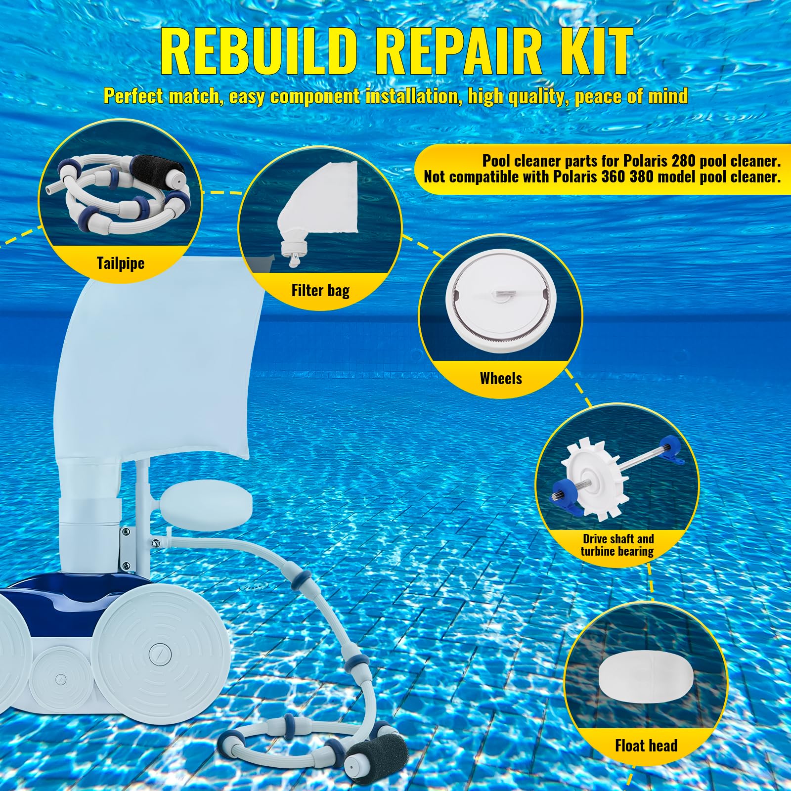 DWALE Polaris 280 drive shaft assembly restores propulsion and reliability