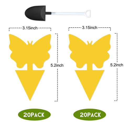 Dwcom Trap dual sided yellow sticky traps offer quick pest visibility around pots
