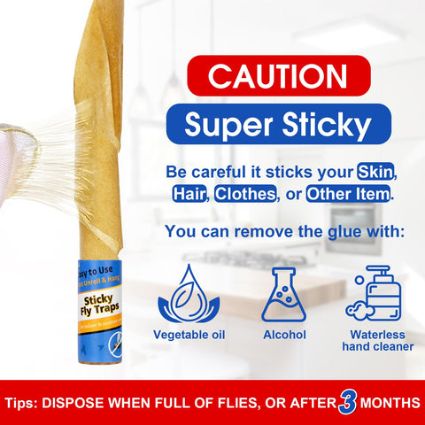 Dwcom Trap easy-clean glue makes removal simple with oil or soap.