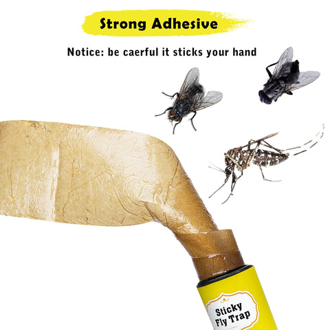 Dwcom Trap fly ribbon tape measuring 28.3 inches for broad coverage.